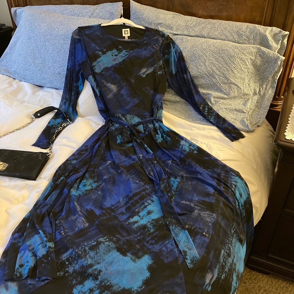 Anne Klein dress XL. From Nordstrom’s.  Sheer sleeves. Flattering. BNWT